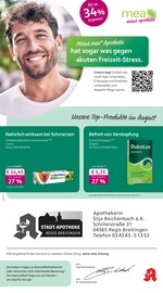 mea - meine apotheke Apotheken Prospekt der aktuellen Woche mit 4 Seiten, gültig von 01.08.2026 bis 31.08.2026, in Regis-Breitingen und Umgebung Aktueller mea - meine apotheke Apotheken Prospekt in Regis-Breitingen und Umgebung, "Unsere August-Angebote" mit 4 Seiten, 01.08.2026 - 31.08.2026
