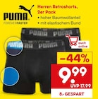 Herren Retroshorts, 2er Pack von Puma im aktuellen Netto Marken-Discount Prospekt für 9,99 €