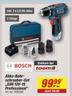 Aktuelles Akku-Bohrschrauber-Set „GSR 12V-15 Professional“ Angebot bei toom Baumarkt in Lübeck ab 99,99 €