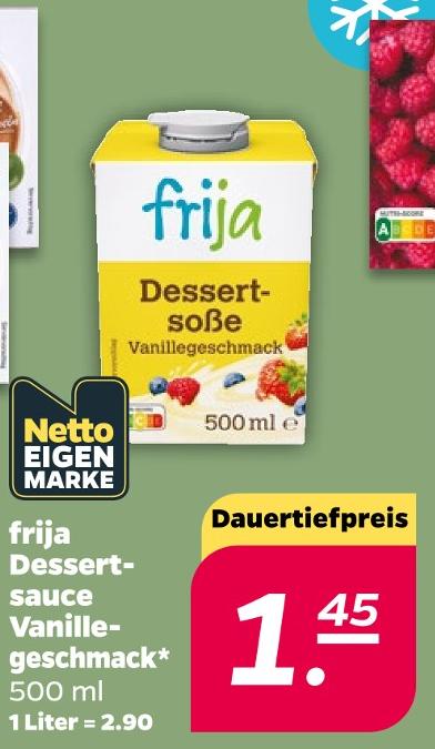 Dessertsauce Vanillegeschmack