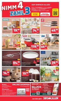 Tafel-Set im aktuellen Segmüller Prospekt (Nürnberg) Tafel-Set im Segmüller Prospekt "Zum Glück gibt’s Segmüller - Nimm 4 zahl 3" mit 8 Seiten (Nürnberg)