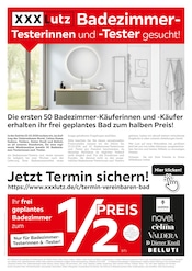 XXXLutz Möbelhäuser Möbel & Einrichtung Prospekt der aktuellen Woche mit 26 Seiten, gültig von 09.03.2026 bis 22.03.2026, in Mutlangen und Umgebung Aktueller XXXLutz Möbelhäuser Möbel & Einrichtung Prospekt in Mutlangen und Umgebung, "Badezimmer-Testerinnen und -Tester gesucht!" mit 26 Seiten, 09.03.2026 - 22.03.2026