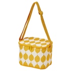 Aktuelles Kühltasche gemustert weiß/leuchtend gelb 26x19x19 cm Angebot bei IKEA in Halle (Saale) ab 9,99 €