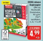 Kopierpapier DIN A4 Angebote von EDEKA zuhause bei Marktkauf Görlitz für 4,99 €