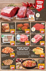 Aktueller REWE Prospekt mit Schweinefleisch, "Dein Markt", Seite 9