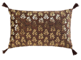 Coussin Evie velours imprimé métallisé 30x50cm en promo chez Maxi Bazar Saint-Raphaël à 6,49 €