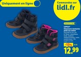 Chaussures montantes pieds nus enfant - LUPILU - Lidl à Talence Chaussures montantes pieds nus enfant - LUPILU en promo chez Lidl Talence à 12,99 €