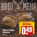 Walnuss-Honig-Brötchen Angebote von BROT & MEHR bei REWE Herne für 0,49 €