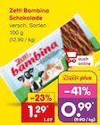 Bambina Schokolade von Zetti für 0,99 € bei Netto Marken-Discount im Angebot Bambina Schokolade von Zetti im aktuellen Netto Marken-Discount Prospekt