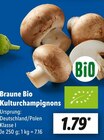 Lidl Kloster Lehnin - Braune Bio Kulturchampignons Angebot im Prospekt Braune Bio Kulturchampignons bei Lidl im Kloster Lehnin Prospekt für 1,79 €