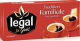 Café moulu Tradition Familiale - LEGAL - Géant Casino à Vaulx-en-Velin Café moulu Tradition Familiale - LEGAL en promo chez Géant Casino Vaulx-en-Velin à 4,75 €