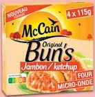 Original Bun's jambon ketchup surgelé - Mc Cain en promo chez Intermarché Original Bun's jambon ketchup surgelé - Mc Cain dans le catalogue Intermarché