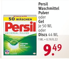 Waschpulver von Persil im aktuellen Rossmann Prospekt für 9.49€