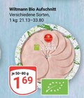 Bio Aufschnitt im Angebot bei GLOBUS in Wetzlar Bio Aufschnitt Angebote von Wiltmann bei GLOBUS Wetzlar für 1,69 €