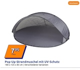 Pop-Up-Strandmuschel mit UV-Schutz im Angebot bei Action in Wuppertal Pop-Up-Strandmuschel mit UV-Schutz Angebote bei Action Wuppertal für 7,95 €