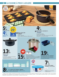 Prix et réduction Casserole dans le prospectus E.Leclerc en cours Offre Casserole dans le catalogue E.Leclerc du moment à la page 30
