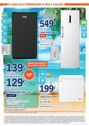Promos Réfrigérateur dans le catalogue "VAGUE DE FRAÎCHEUR" de E.Leclerc Réfrigérateur en promo dans le catalogue E.Leclerc à la page 2