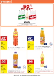 Prix et réduction Badoit dans le prospectus Carrefour en cours Offre Badoit dans le catalogue Carrefour du moment à la page 33