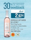 Bordeaux aop - BARON DE LESTAC - Supermarchés Match à Strasbourg Bordeaux aop - BARON DE LESTAC en promo chez Supermarchés Match Strasbourg à 2,97 €