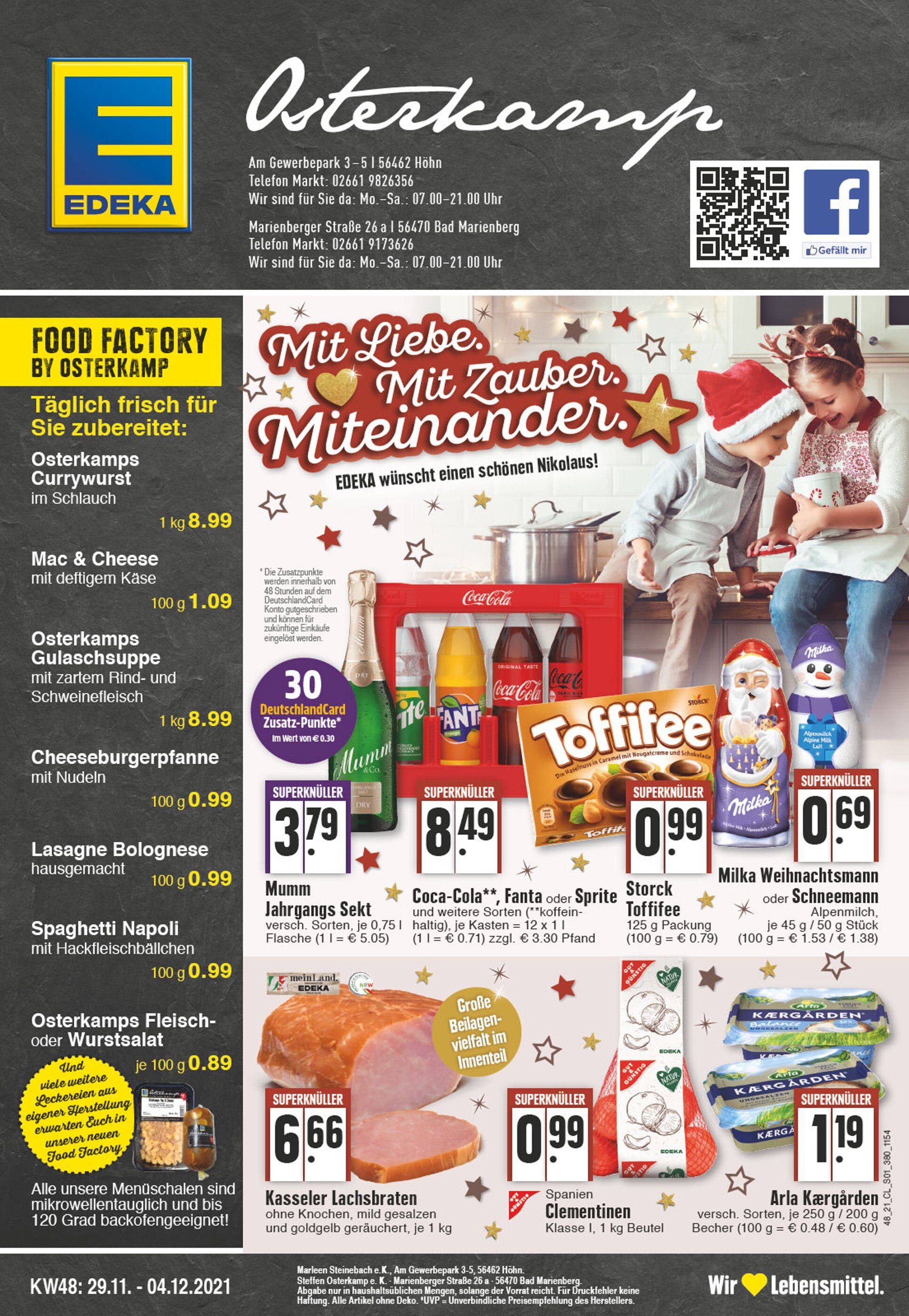 EDEKA Prospekt für Gehlert mit 24 Seiten EDEKA Prospekt für Gehlert: "Aktuelle Angebote", 24 Seiten, 29.11.2021 - 04.12.2021