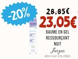 Baume en gel ressourçant nuit - Jonzac dans le catalogue Naturalia