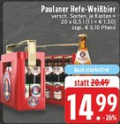Aktuelles Hefe-Weißbier Angebot bei E center in Rheda-Wiedenbrück ab 14,99 €