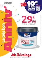 Promos Peinture dans le catalogue "Le très bon ANNIV'" de Mr.Bricolage Peinture en promo dans le catalogue Mr.Bricolage à la page 1