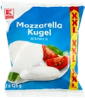 Mozzarella Kugel von K-CLASSIC für 1,29 € bei Kaufland im Angebot Mozzarella Kugel von K-CLASSIC im aktuellen Kaufland Prospekt