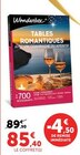 Tables Romantiques avec vin, champagne ou apéritif - WONDERBOX - U Express à La Courneuve Tables Romantiques avec vin, champagne ou apéritif - WONDERBOX en promo chez U Express La Courneuve à 85,40 €