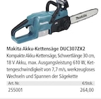 Akku-Kettensäge Angebote von Makita bei Holz Possling Potsdam für 264,00 €