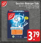 Geschirr-Reiniger Tabs All in 1 Angebote von Gut & Günstig bei E center Euskirchen für 3,79 €