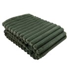 Plaid Alba, kaki l.125 x L.150 cm - DEKO&CO en promo chez LEROY MERLIN Clermont-Ferrand à 29,90 €