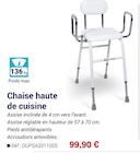 Chaise haute de cuisine en promo chez Technicien de Santé Chaise haute de cuisine dans le catalogue Technicien de Santé