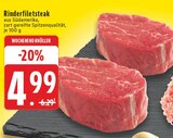 Aktuelles Rinderfiletsteak Angebot bei E center in Moers ab 4,99 €