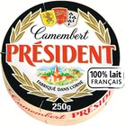 Camembert - PRÉSIDENT - Intermarché Hyper Camembert - PRÉSIDENT à 0,72 € dans le catalogue Intermarché Hyper