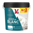 Peinture(d) murs, plafonds et boiseries éclat de blanc V33 blanc mat 10L + 20% gratuit - V33 dans le catalogue Castorama