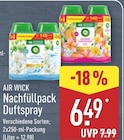 Nachfüllpack Duftspray im ALDI Nord Prospekt Nachfüllpack Duftspray von Air Wick im aktuellen ALDI Nord Prospekt für 6,49 €