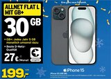 iPhone 15 (128 GB) Angebote von Apple bei EURONICS Erftstadt für 199,00 €