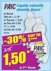 Liquide vaisselle amande douce - PAIC en promo chez Norma Liquide vaisselle amande douce - PAIC dans le catalogue Norma