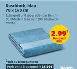 Aktuelles Duschtuch, blau Angebot bei Penny in Braunschweig ab 2,99 €
