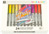Lot 24 marqueurs acrylique - Desk & Day à 7,99 € dans le catalogue Bureau Vallée