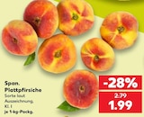 Kaufland - Span. Plattpfirsiche Angebot im Prospekt Span. Plattpfirsiche bei Kaufland im Prospekt "" für 1,99 €