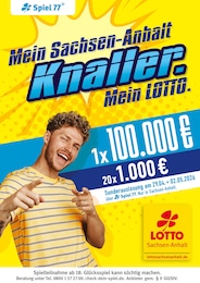 Aktueller Lotto Sachsen-Anhalt Getränkemärkte Prospekt für Neresheim: Mein Sachsen-Anhalt Knaller. Mein LOTTO. mit 1} Seite, 19.04.2026 - 02.05.2026