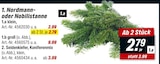 toom Baumarkt Neumarkt - Nordmann- oder Nobilistanne Angebot im Prospekt Nordmann- oder Nobilistanne bei toom Baumarkt im Neumarkt Prospekt für 2,79 €