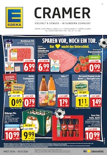 Aktueller EDEKA Prospekt "Aktuelle Angebote" für Sundern (Sauerland) Aktueller EDEKA Prospekt für Sundern (Sauerland) mit Seiten
