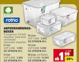 Aufbewahrungsbox 2 Liter Angebote von rotho bei E center Mannheim für 1,99 €