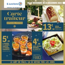 Catalogue Supermarchés E.Leclerc en cours à Josselin et alentours, Carte traiteur SPÉCIAL FÊTES, 76 pages, 26/11/2024 - 31/12/2024