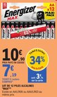 Energizer MAX AA x12 - ENERGIZER en promo chez E.Leclerc Energizer MAX AA x12 - ENERGIZER dans le catalogue E.Leclerc