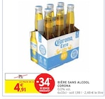 Bière sans alcool - Corona en promo chez Intermarché Gap à 4,91 €
