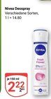 Deospray Angebote von Nivea bei GLOBUS Worms für 2,22 €